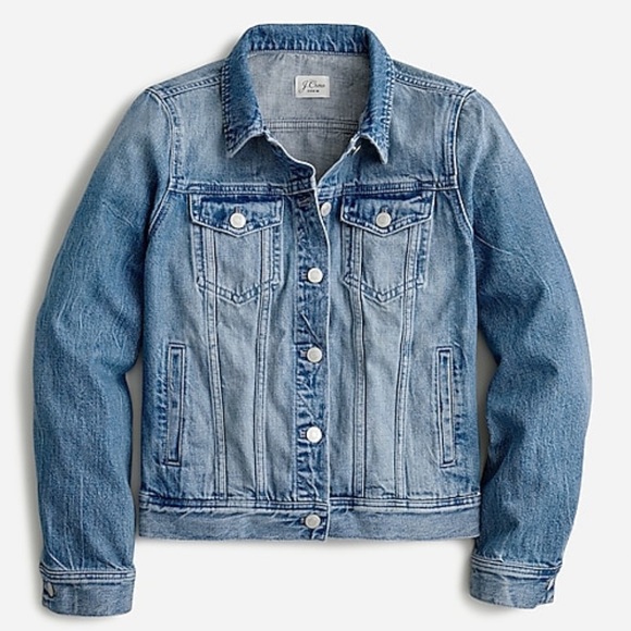 J Crew Classic denim jacket in Brilliant Day wash